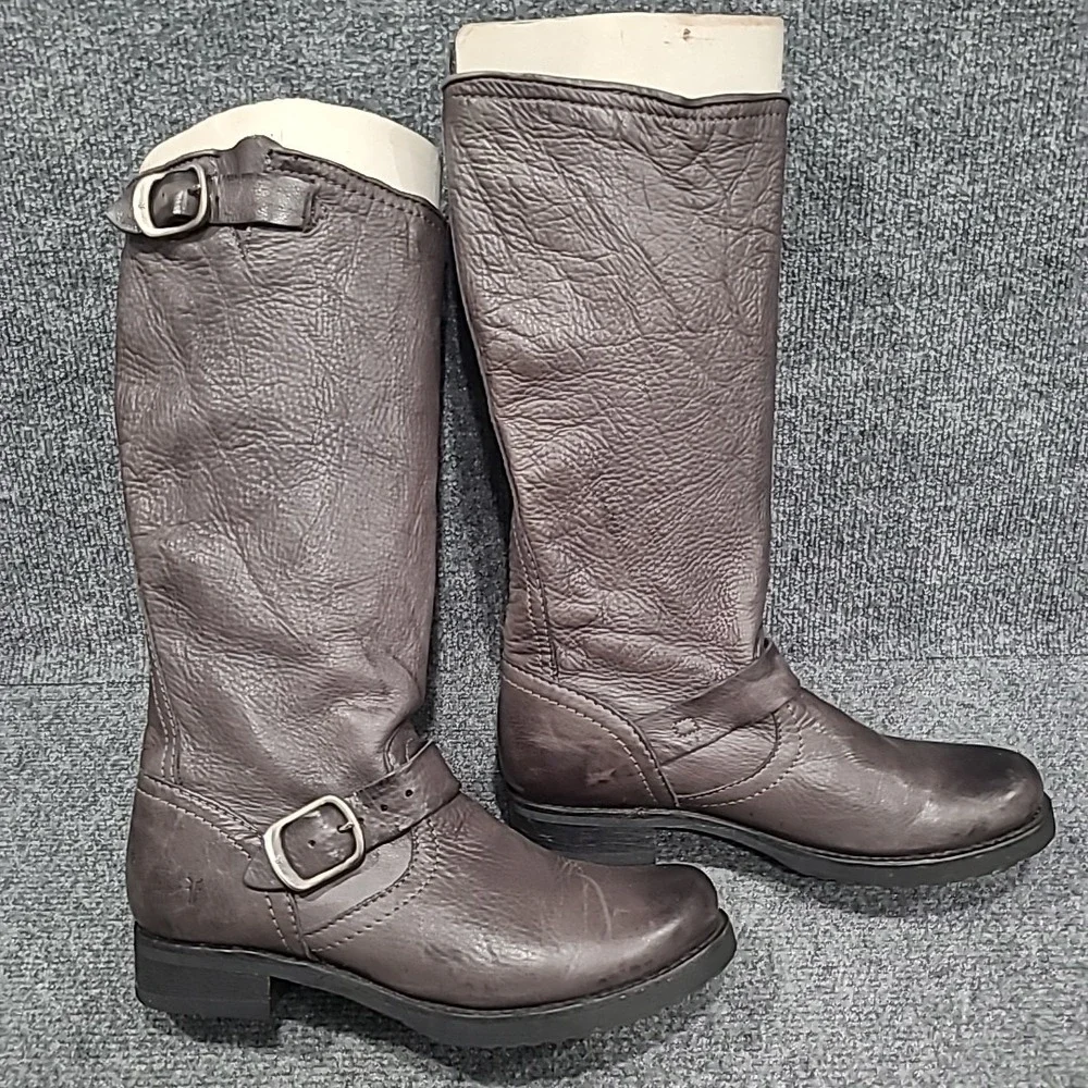 FRYE Veronica‎ Slouch Boots Gray Women's US 9B - Picture 6 of 15